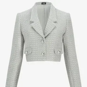 Express | Jackets & Coats | Express Cropped Tweed Jacket